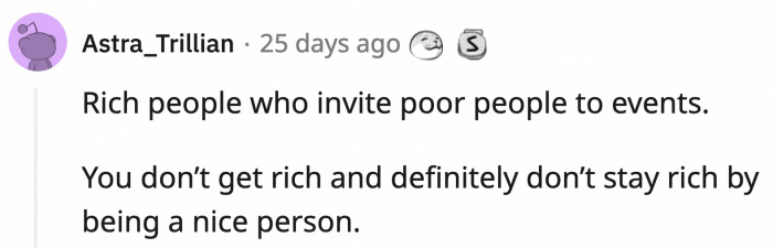 Not all rich people are bad, but this rich person OP married is no nice guy.