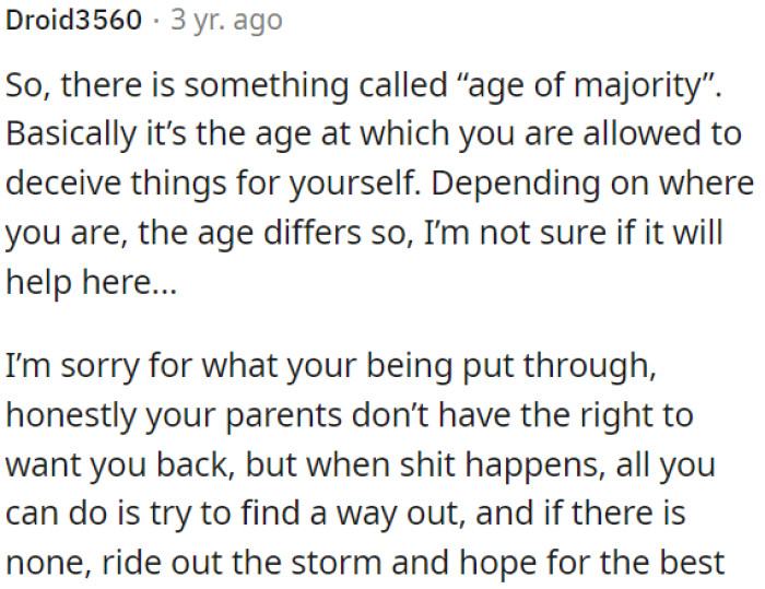 OP must persevere and maintain optimism