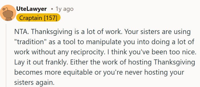 According to this take, Thanksgiving needs a new rulebook and maybe a sign-up sheet before anyone touches a casserole.