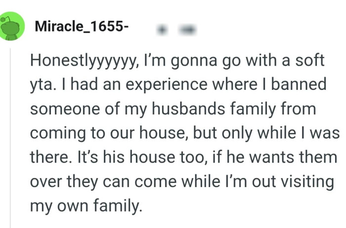 For this Redditor,  the OP is softly the AH