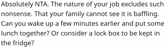 6. He should consider purchasing a lockbox.