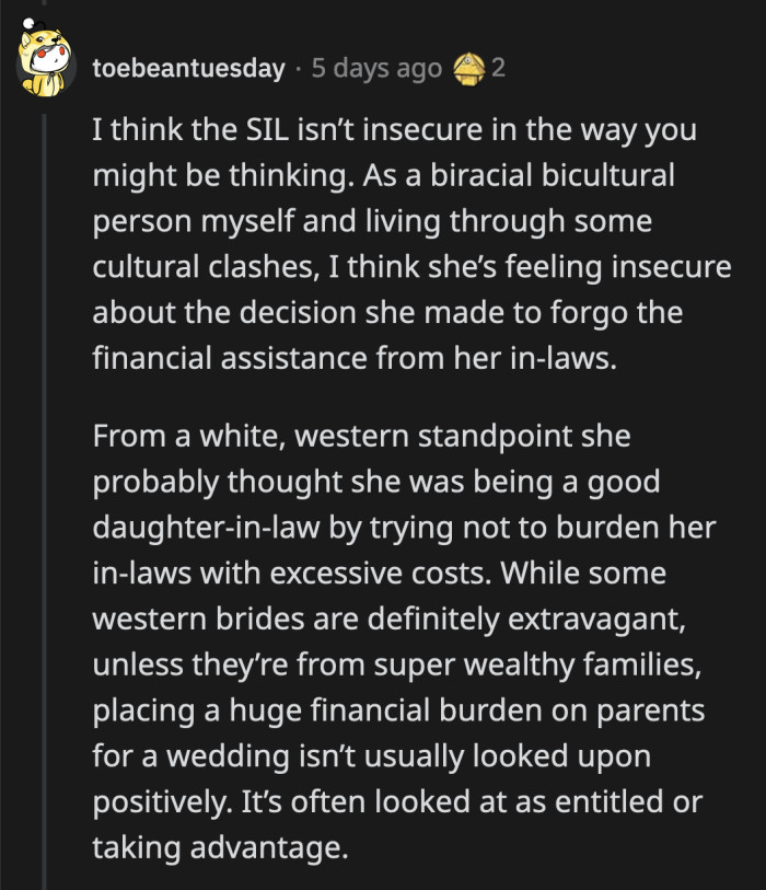 A commenter offered a different perspective, which sort of explains the type of 