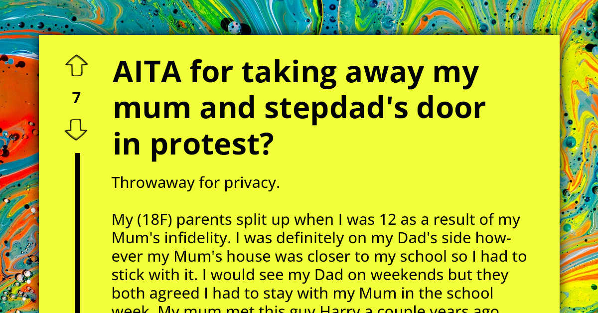 Intrusive Stepfather Replaces Teen's Door With Curtain For Easy Surveillance, Only To Return Home To A Dose Of His Own Medicine