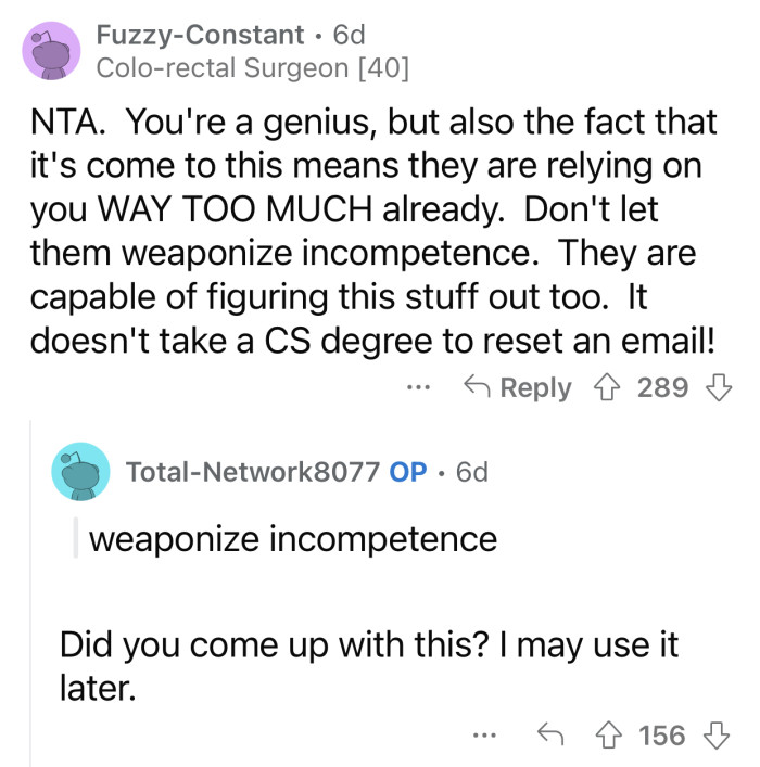 They can always try to use their brains a little.