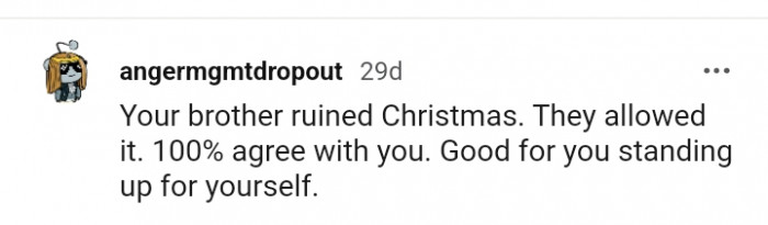 Good for you for standing up for yourself