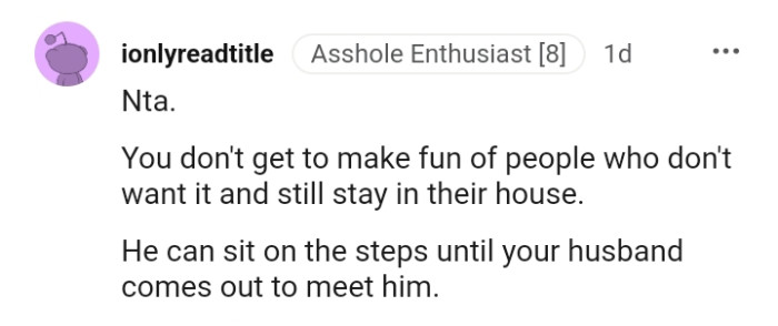 Let's hear what other redditors have to say regarding the OP's story