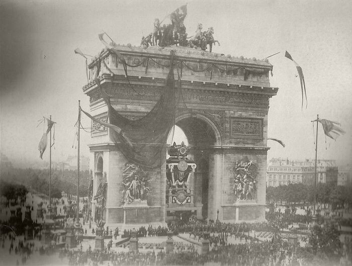 "Funeral Ceremony For Victor Hugo At The Arc De Triomphe, 1885"