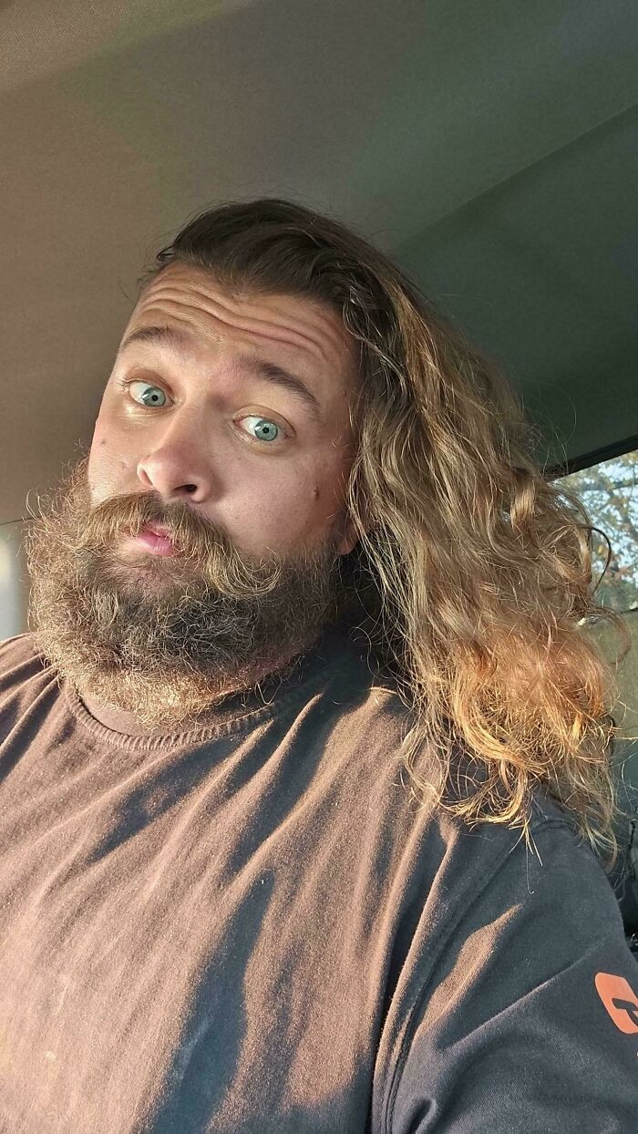 "Hair Was A Little Wild At Work Today"