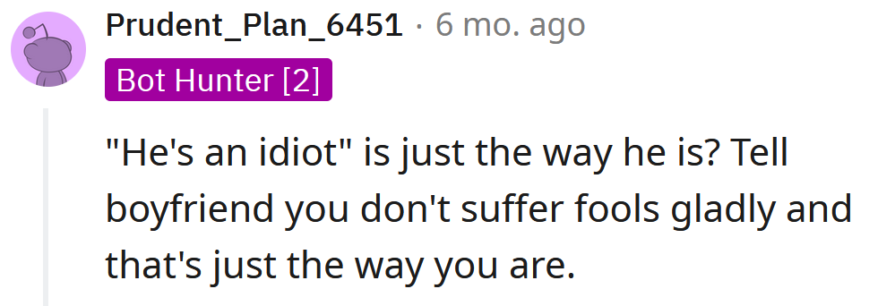 Nope, not an excuse.