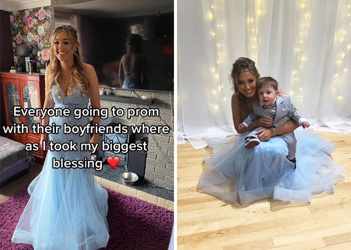 16-year-old Melissa McCabe took her baby boy Arthur as her prom date
