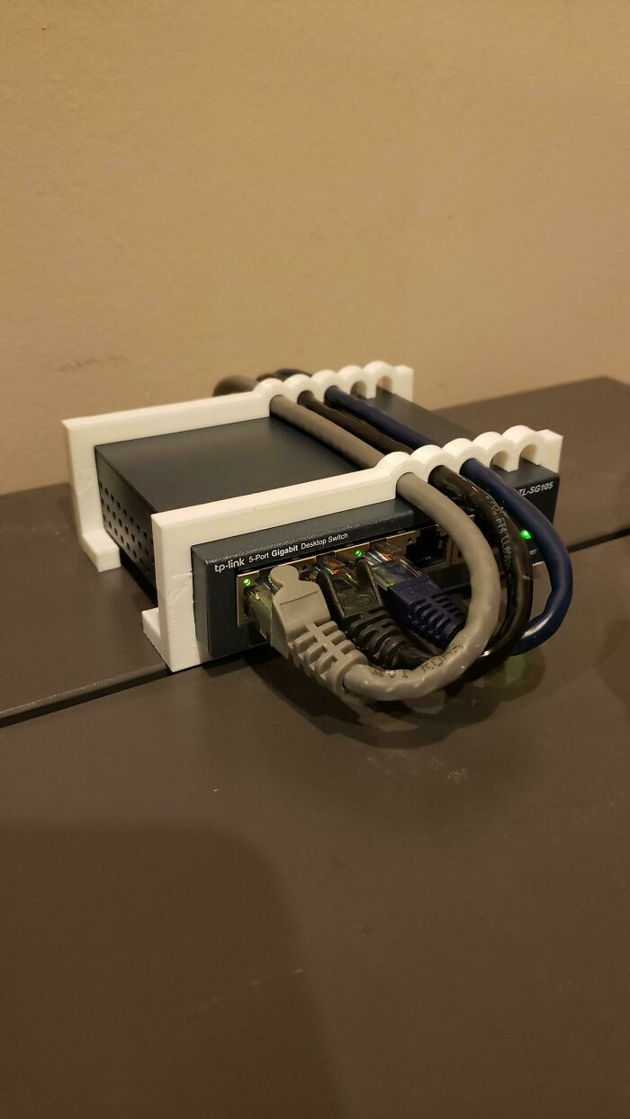 "No More Ugly Zip Ties On Network Switch"