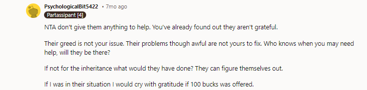 NTA, honestly 30 grand is not that much and before you know it, it will be gone. Stand your ground. What are they going to do when your share is gone?