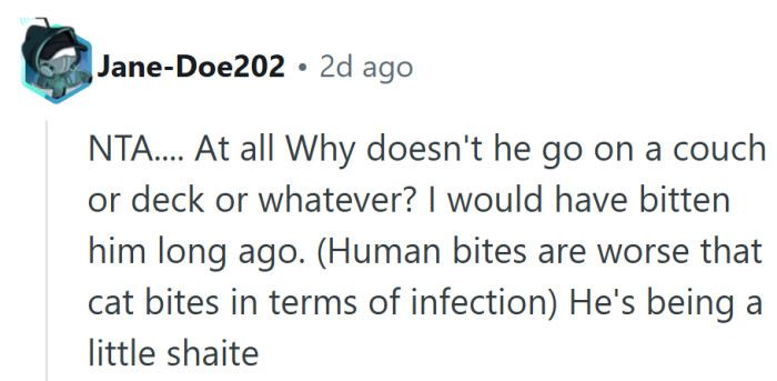 Forget alarm clocks—nothing wakes you up faster than a partner ready to bite over bad manners.