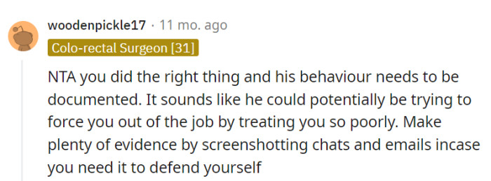 Documenting their behavior is like building a fortress to protect her career from unprofessional antics. Screenshots are her shield!