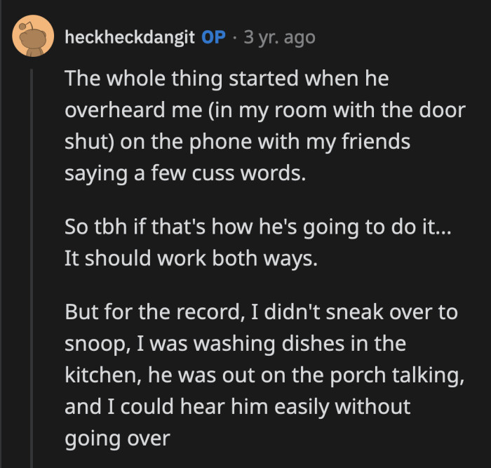 OP just flipped the script and outsmarted them which must sting. They had three male brains but OP was more clever.