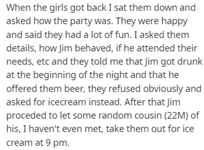 OP was shocked to learn about what had happened at the party