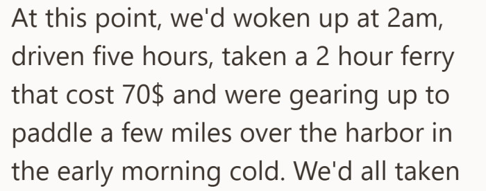 After all that effort, turning back would feel like a real loss for everyone.