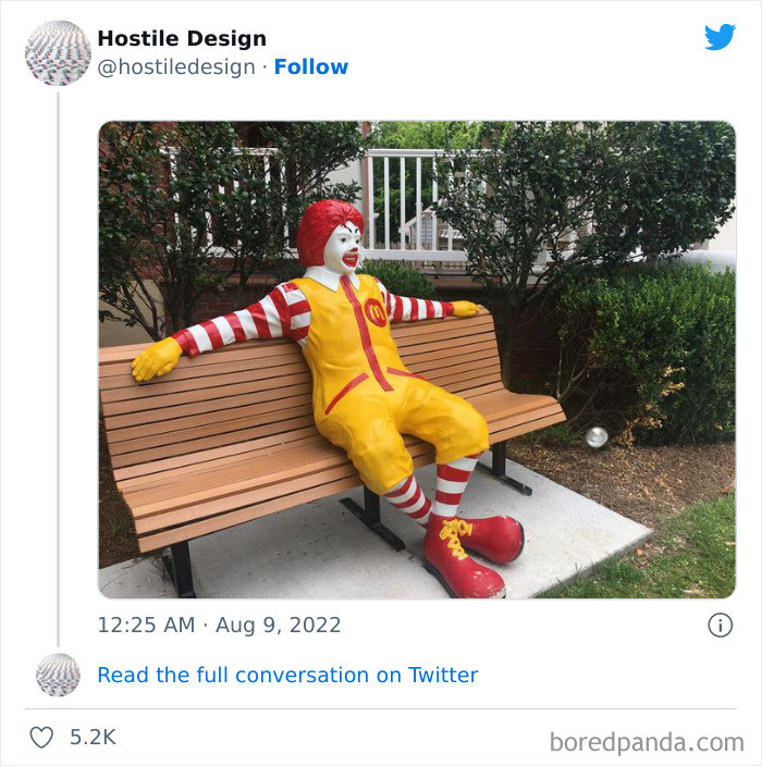 27. Which is more hostile here, the clown or the multinational corporation?