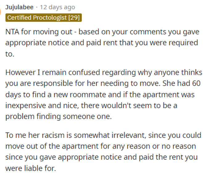 This person had a lot to say in the comments, and it actually received a response from OP, which will be included below this one.