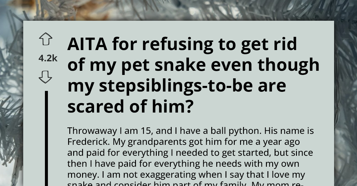 Beloved Pet Snake Causes Stepfamily Tension, But One Teen Is Refusing To Give Up Her Slithery Friend No Matter What
