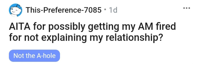 The OP kicks off her story but not without the headline