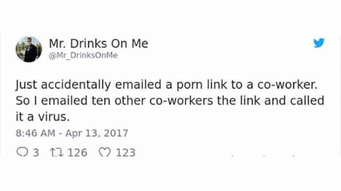 12. That's one way to clear the desk.