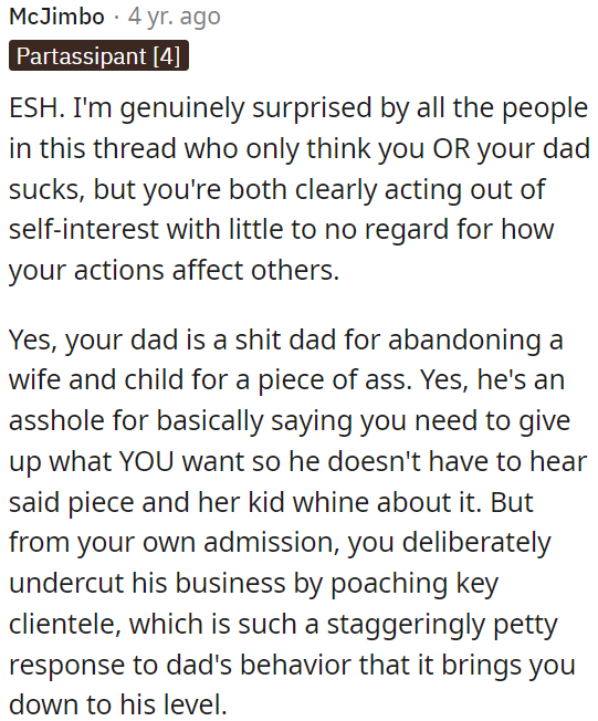 Both act out of self-interest, disregarding others.