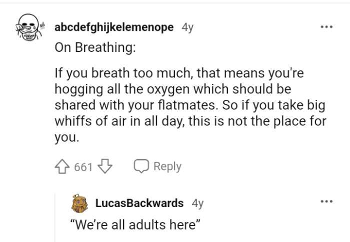 It Means You're Hugging All the Oxygen