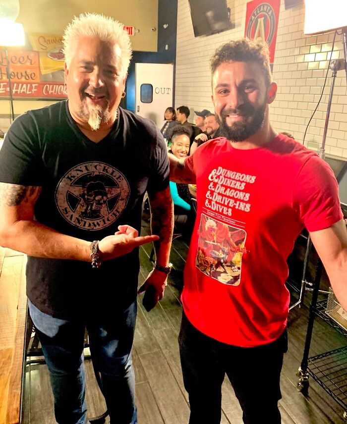 "I Just Met The Mayor Of Flavortown Wearing A Dungeons & Diners & Dragons & Drive-Ins & Dives Shirt"