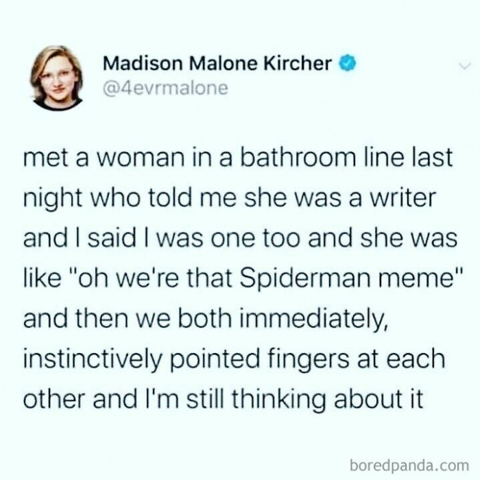 1. My encounter with a woman in the bathroom