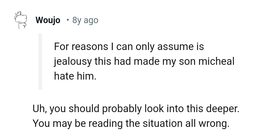 This Redditor is of the opinion that the OP could be wrong in his conclusion