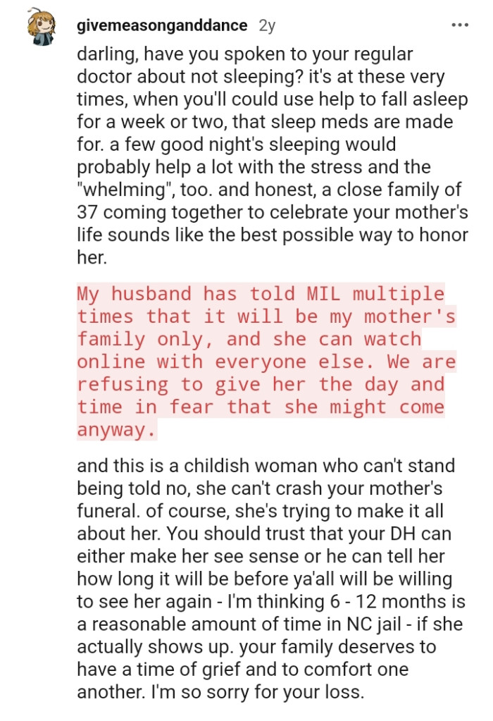 This Redditor wants to know if OP has talked to someone about her lack of sleep