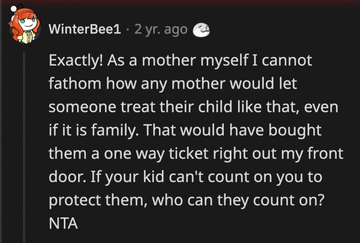 Especially if they're family. Boundaries should be established. Zoey must feel abandoned by her mom, and we can't blame her at all.