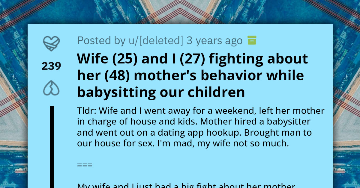 Parents Discover Grandmother Invited Romantic Partner To Their Home While Babysitting Their Kids