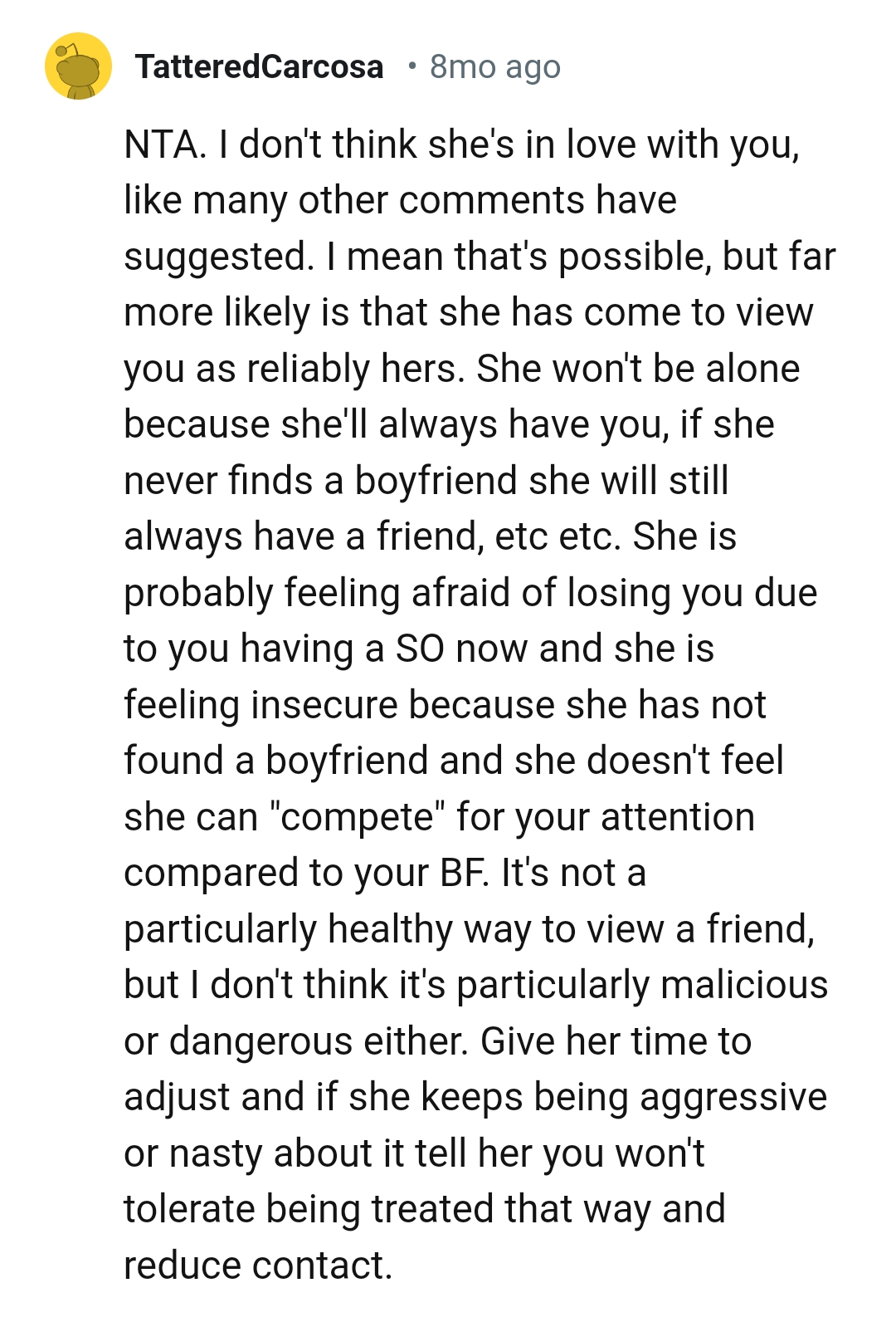 She will always have the OP