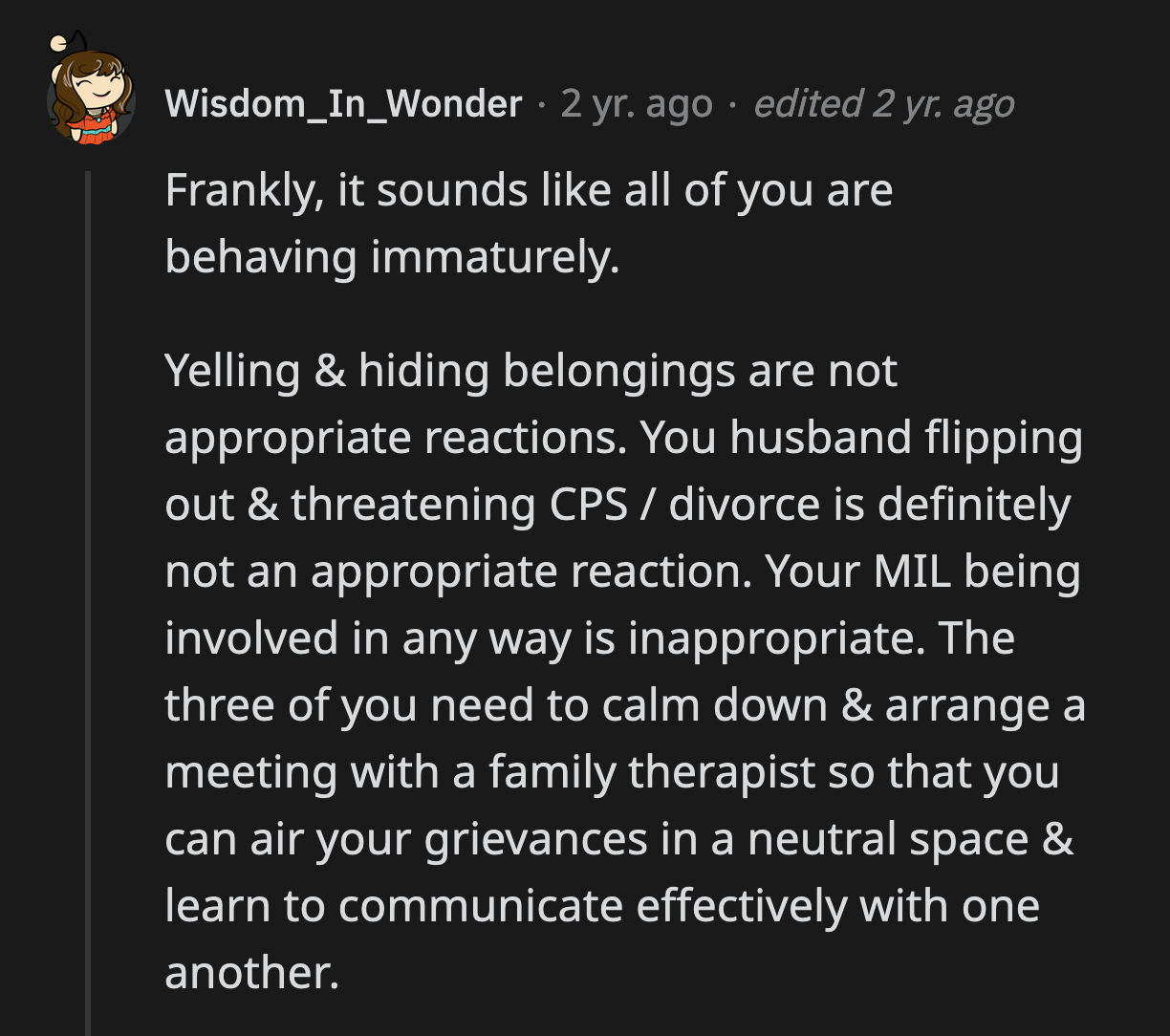 The adults in this situation must figure out how to air their grievances without it trickling down to Danny.