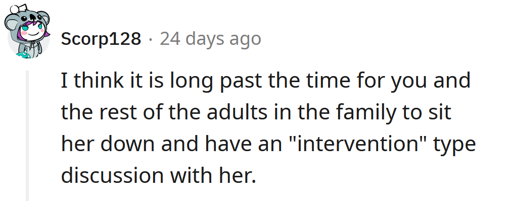 Time for an intervention.