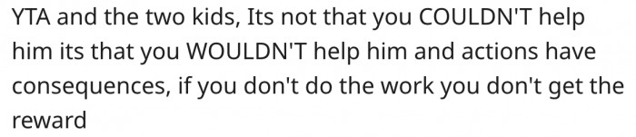 4. They should accept the consequences of their actions.