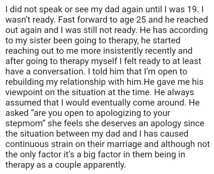 It's therapy time...