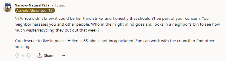 You deserve to live in peace.