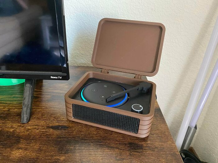 "Gave My Echo Dot A Fun Vintage Flare :)"