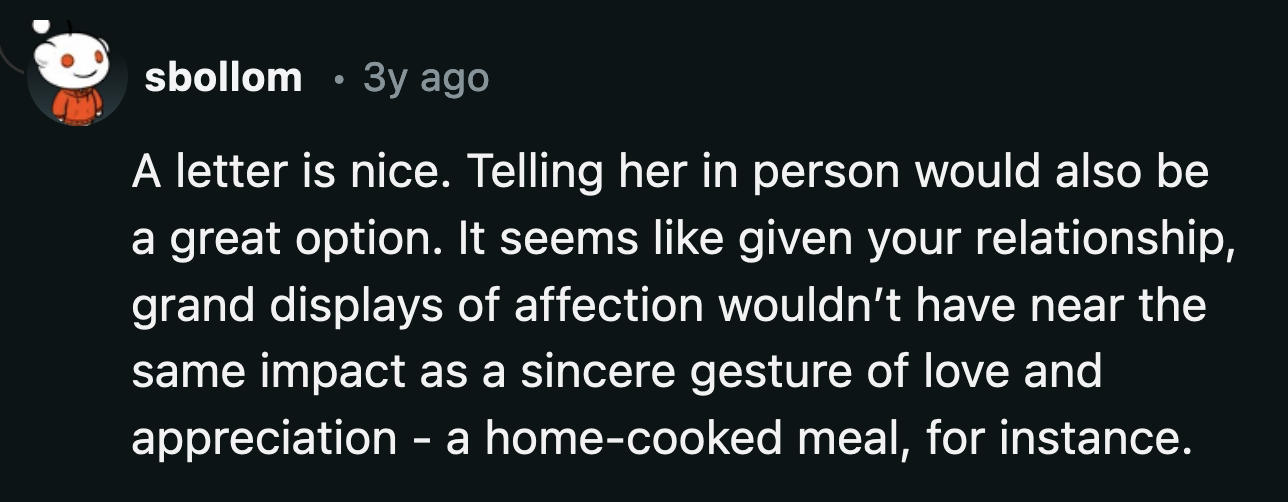 OP could also tell Anna in person how much she appreciates her and her guidance over the years.