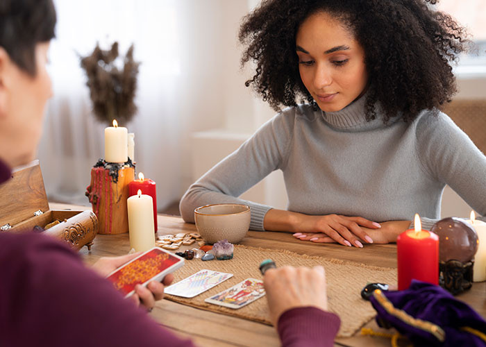 17. Some folks get proper readers, others get a lady with crystals telling them they’re “on the brink of change.”