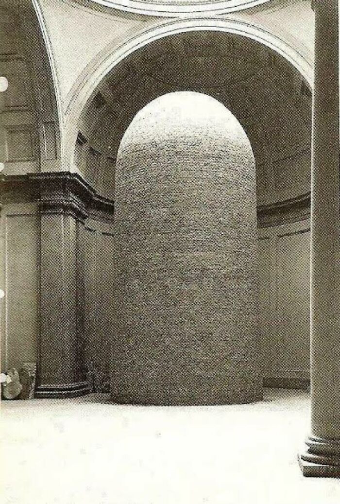 "Statue Of David By Michelangelo, Encased In Bricks To Prevent Damage From Bombs, During World War 2"
