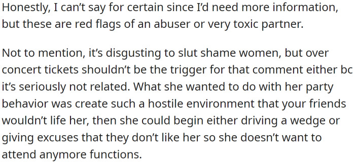 It’s disgusting to slut shame women