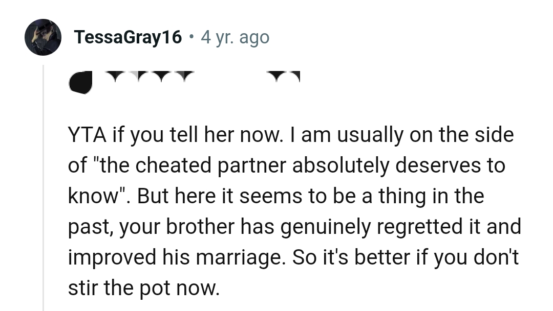 The OP Shouldn't Stir the Pot Now