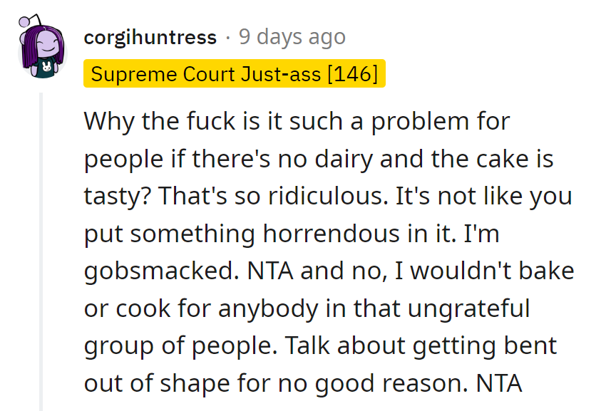In the dairy drama, it seems a slice of cake becomes a battleground! They'll keep baking, but not for the ungrateful.