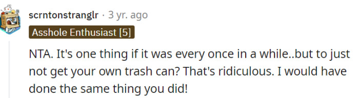 Trash behavior, that's what it is!