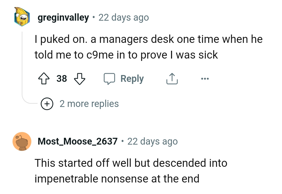 It descended into impenetrable nonsense.