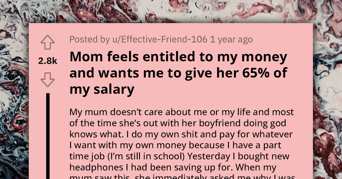 Mother Requires Child to Allocate 65% of Part-Time Job Earnings to Household Expenses, Claiming Repayment for Raising Them